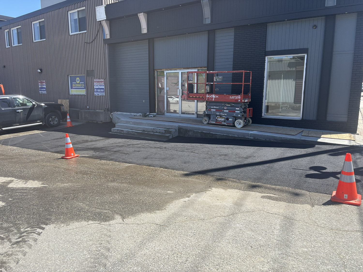 Travaux d'asphaltage