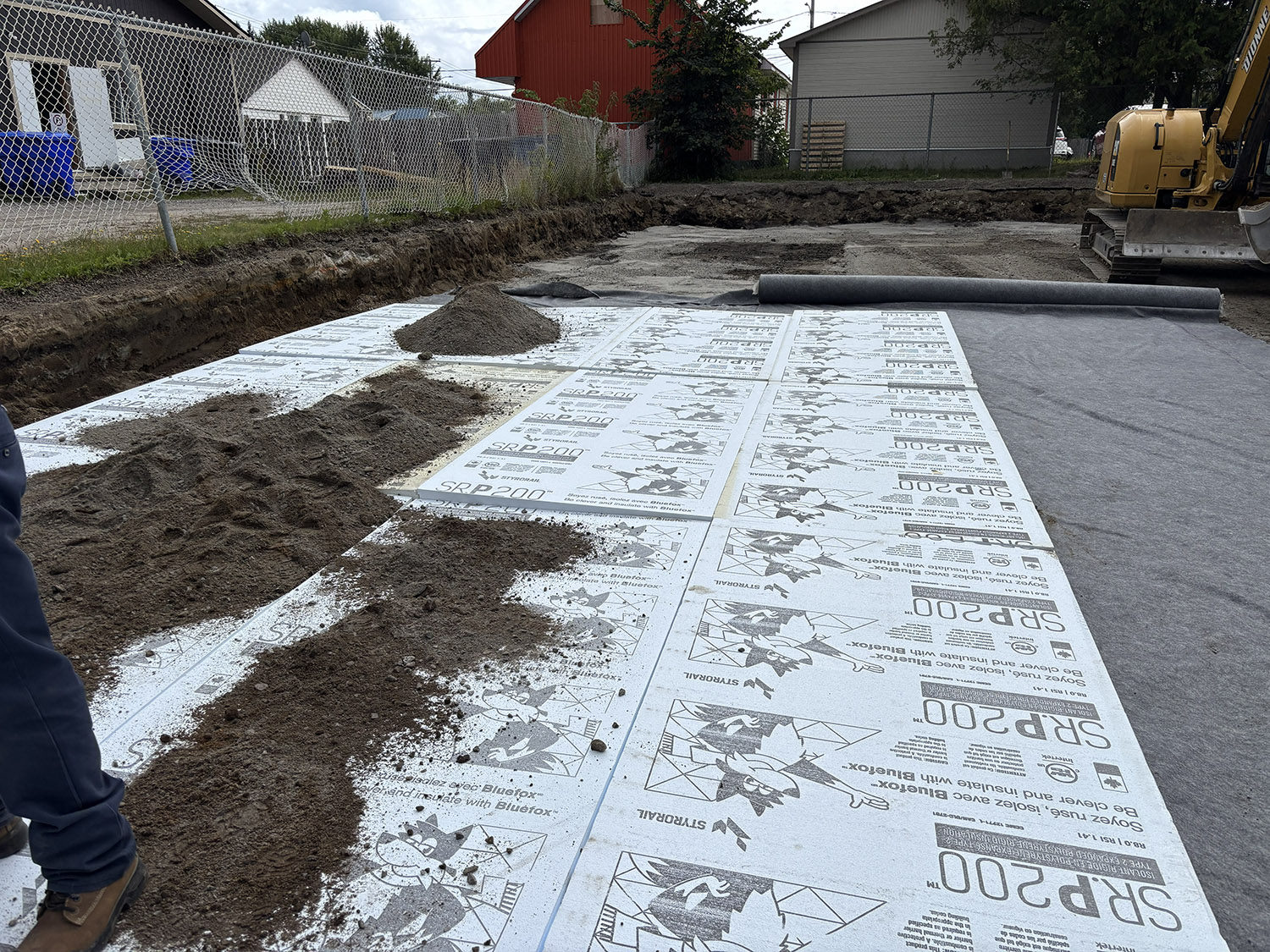 travaux d'excavation